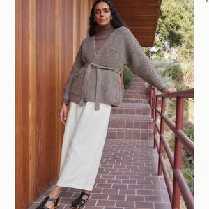 Firat Rite Sweater Coat in Undyed Bark